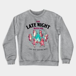 The Late Night Ritual - Cute Evil Cats Gift Crewneck Sweatshirt